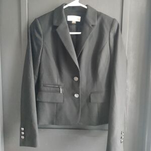 Calvin Klein Black Pinstripe Women's Blazer